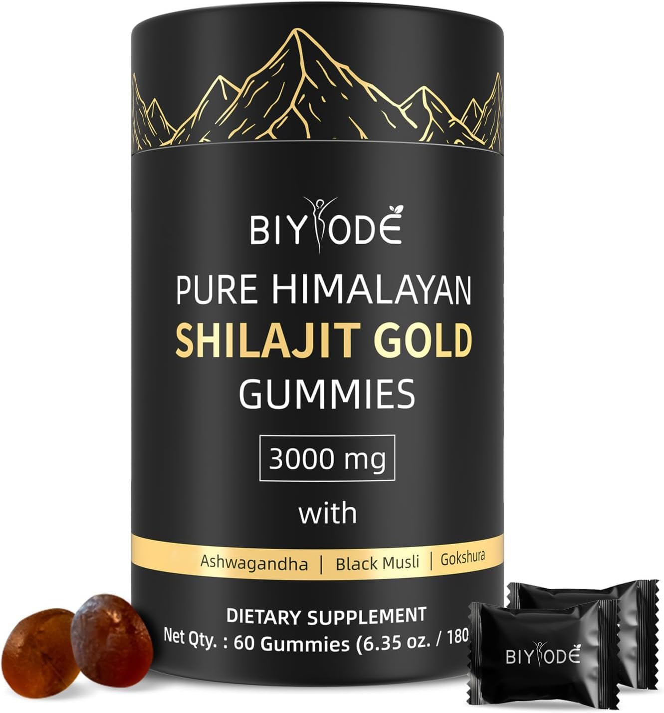 Biyode Pure Himilayan Shilajit Gold Gummies